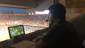 Will Benner doing Color Commentary for the University of Florida's Homecoming Game against Missouri